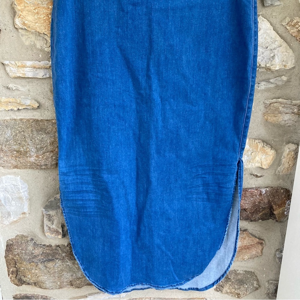 FRANK & EILEEN Donegal Unforgettable Denim Jean Skirt 1977 Medium Wash Grinding - Picture 9 of 17